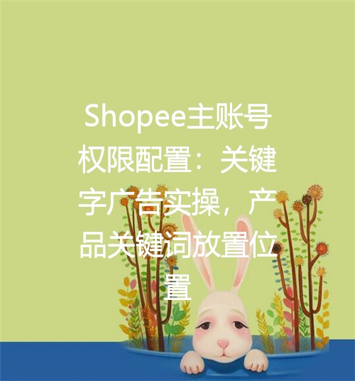 Shopee主账号权限配置：关键字广告实操，产品关键词放置位置