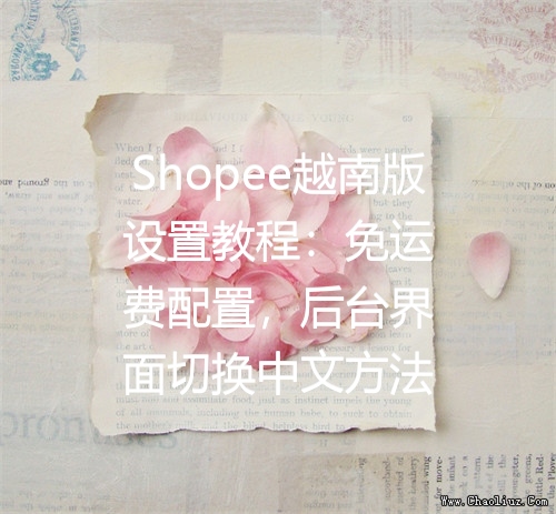 Shopee越南版设置教程：免运费配置，后台界面切换中文方法