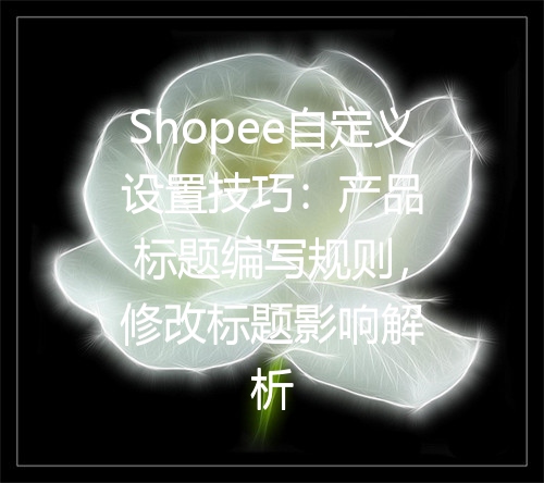 Shopee自定义设置技巧：产品标题编写规则，修改标题影响解析