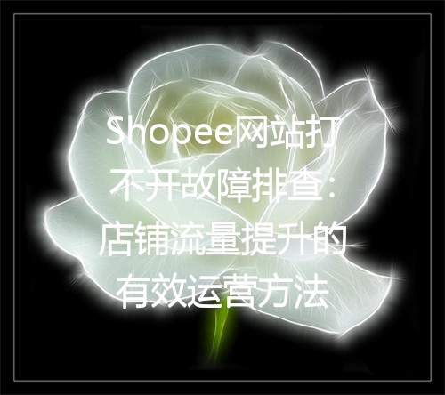 Shopee网站打不开故障排查：店铺流量提升的有效运营方法