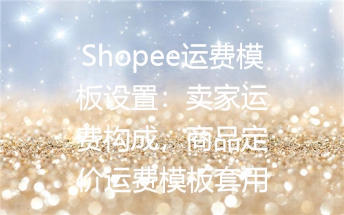 Shopee运费模板设置：卖家运费构成，商品定价运费模板套用