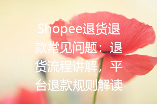 Shopee退货退款常见问题：退货流程讲解，平台退款规则解读