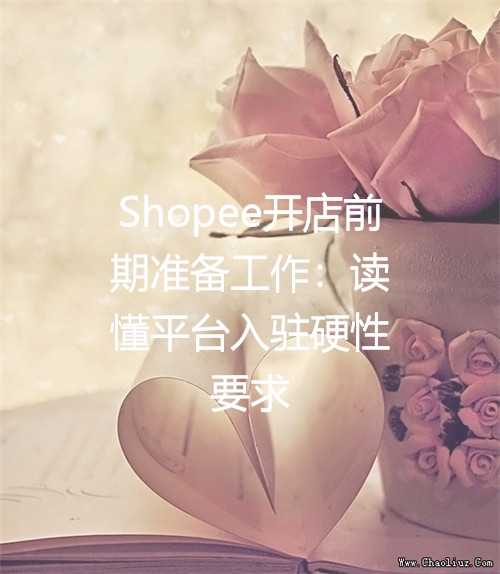Shopee开店前期准备工作：读懂平台入驻硬性要求