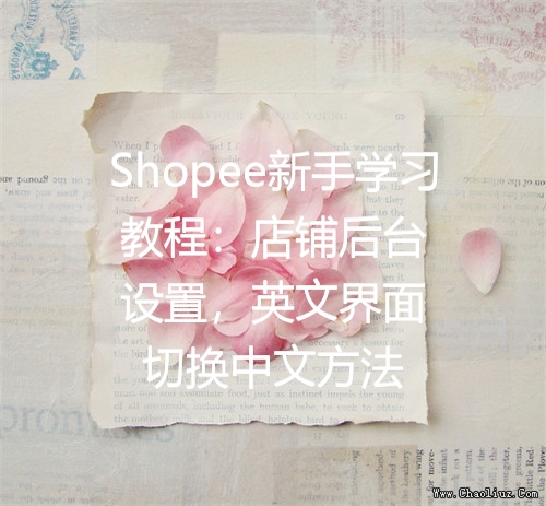 Shopee新手学习教程：店铺后台设置，英文界面切换中文方法