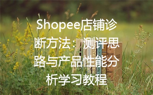 Shopee店铺诊断方法：测评思路与产品性能分析学习教程