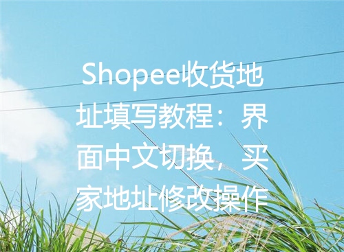 Shopee收货地址填写教程：界面中文切换，买家地址修改操作