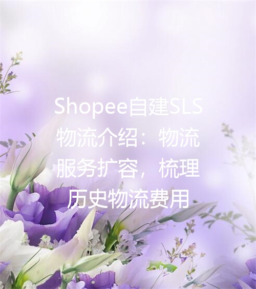 Shopee自建SLS物流介绍：物流服务扩容，梳理历史物流费用