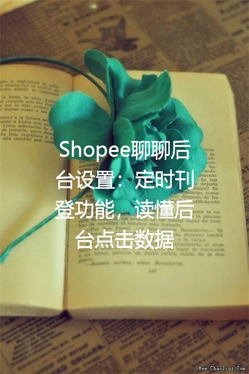 Shopee聊聊后台设置：定时刊登功能，读懂后台点击数据