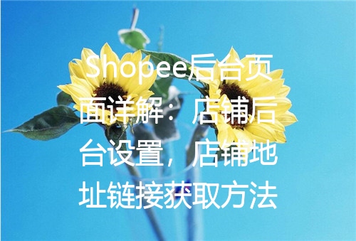 Shopee后台页面详解：店铺后台设置，店铺地址链接获取方法