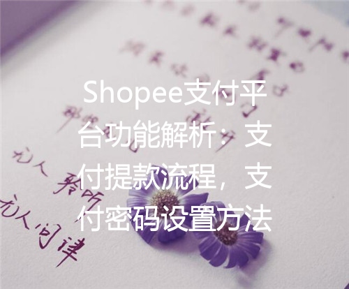 Shopee支付平台功能解析：支付提款流程，支付密码设置方法