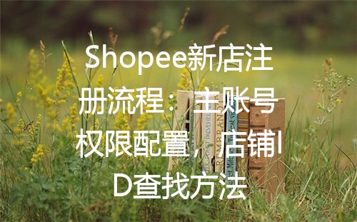 Shopee新店注册流程：主账号权限配置，店铺ID查找方法