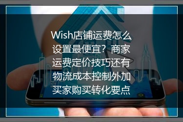 Wish店铺运费怎么设置最便宜？商家运费定价技巧还有物流成本控制外加买家购买转化要点