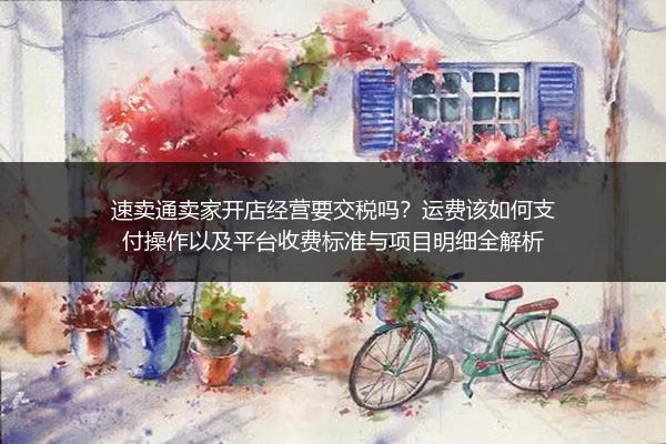 速卖通卖家开店经营要交税吗？运费该如何支付操作以及平台收费标准与项目明细全解析