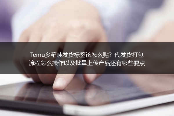 Temu多箱唛发货标签该怎么贴？代发货打包流程怎么操作以及批量上传产品还有哪些要点