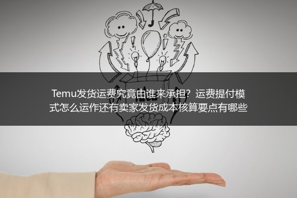 Temu发货运费究竟由谁来承担？运费提付模式怎么运作还有卖家发货成本核算要点有哪些
