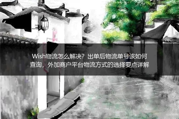 Wish物流怎么解决？出单后物流单号该如何查询，外加商户平台物流方式的选择要点详解
