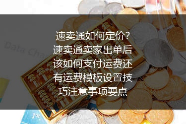 速卖通如何定价？速卖通卖家出单后该如何支付运费还有运费模板设置技巧注意事项要点