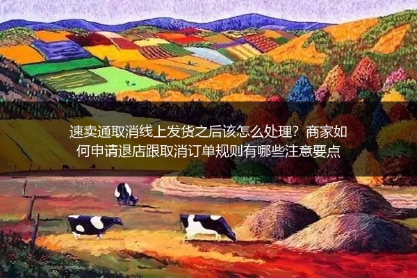 速卖通取消线上发货之后该怎么处理？商家如何申请退店跟取消订单规则有哪些注意要点