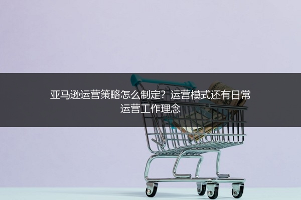 亚马逊运营策略怎么制定？运营模式还有日常运营工作理念